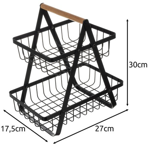 Ruhhy 24265 two-tier fruit/vegetable basket