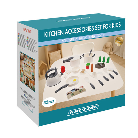 Kruzzel 26330 Ensemble d'accessoires de cuisine 32 pièces