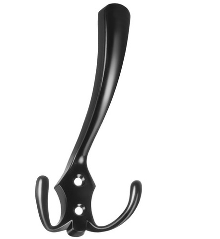 Black wall hanger - set of 5