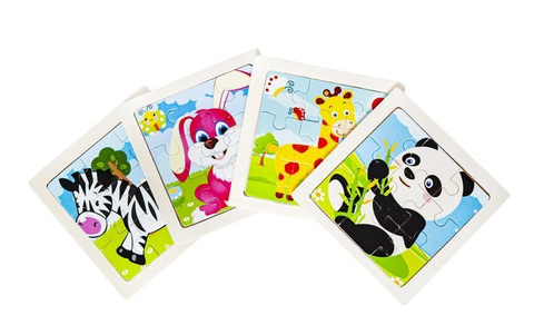 Wooden puzzle - 4-piece puzzle U10973