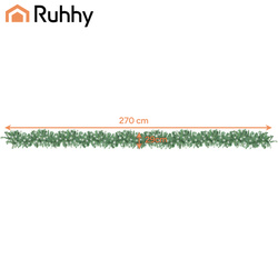 Snow-covered Christmas tree garland 2.7m HQ Ruhhy 26244