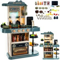 Игрушечная кухня 72см синяя + пара