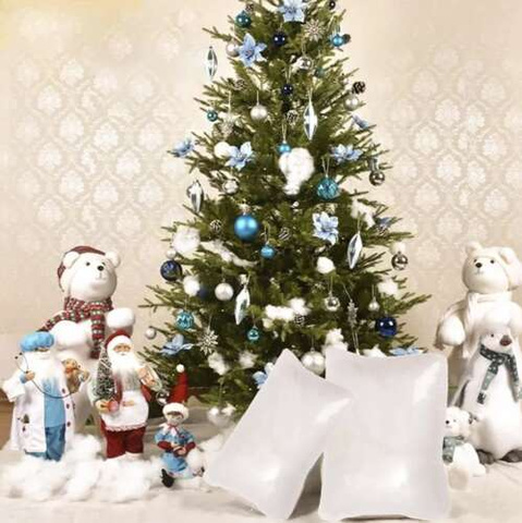 Neige artificielle en vrac, duvet décoratif pour décorations de Noël, 1 kg