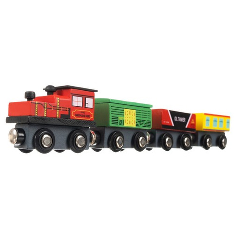 Wooden train set 12 pcs Kruzzel 23522