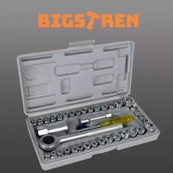 Socket wrench set - 40 pcs. Bigstreen 19168