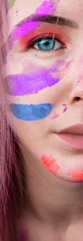 Poudre de couleur Holi - Lot de 6 x 100 g