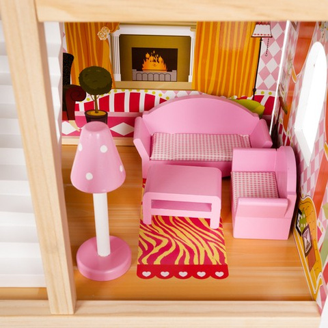Wooden dollhouse - villa D11252