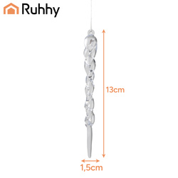 Christmas tree icicles 12 pcs Ruhhy 25377