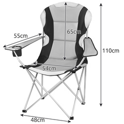 Fishing chair black and gray 23674