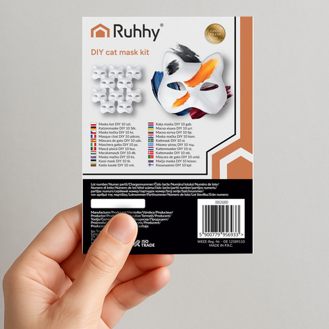 DIY Katzenmaske 10 Stück Ruhhy 26000