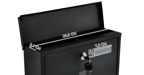 Briefkasten - schwarz