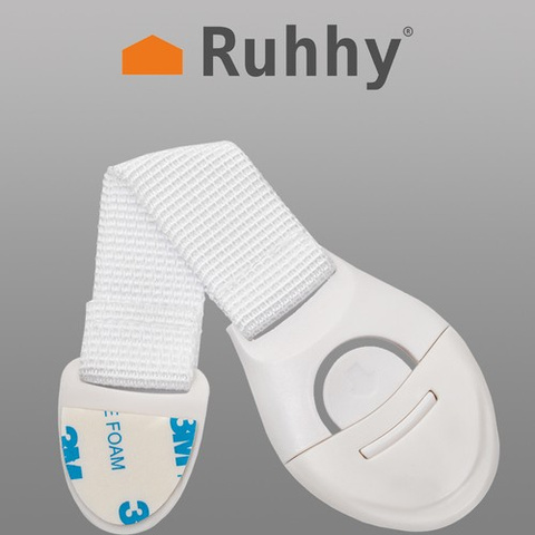 Serrure de sécurité pour armoires, lot de 10 pièces, blanche