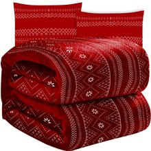 Couverture 1,6x2m + 2x taie d&#39;oreiller Ruhhy 22594