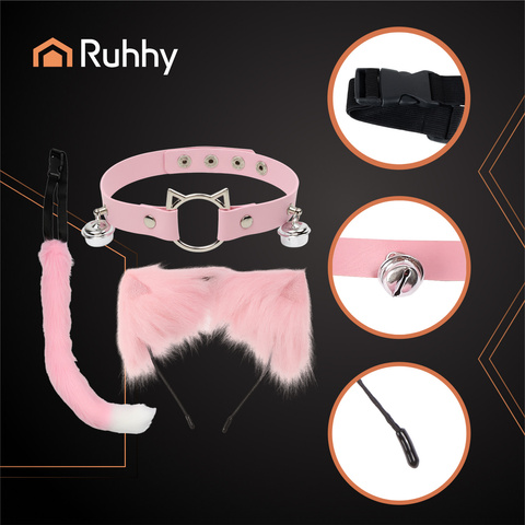 Strój kota/lisa 3el. różowy Ruhhy 26585