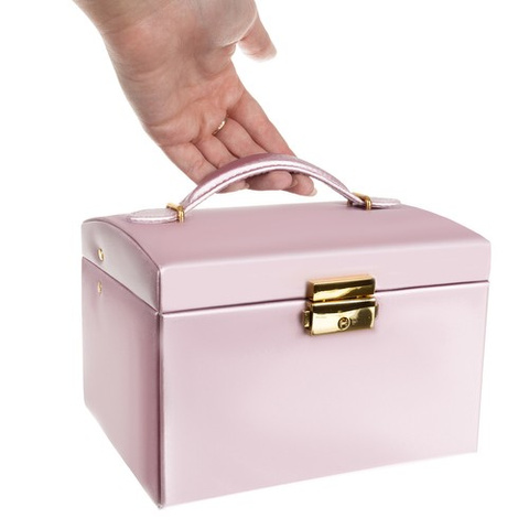 Coffret à bijoux - rose