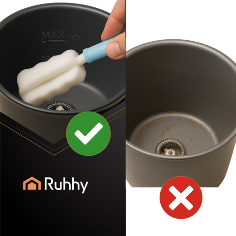 Napěňovač mléka černý 400W Ruhhy 26180