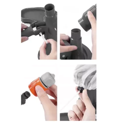 Pool bottom vacuum cleaner