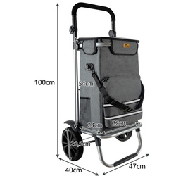 Chariot de transport pliable Malatec