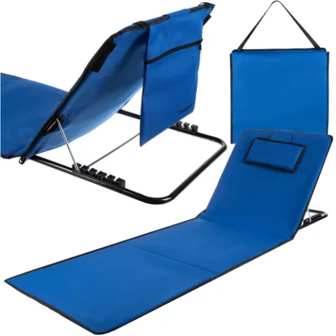 Beach mat with backrest + pillow Trizand 23617