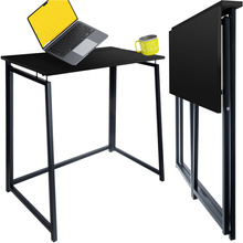 Bureau pliant en bois noir Ruhhy 26117