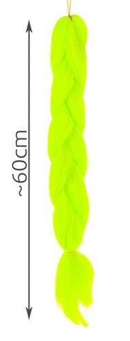 Synthetic hair braids - neon