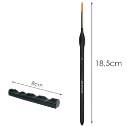 Pinceaux 5 pièces avec support Maaleo 26119