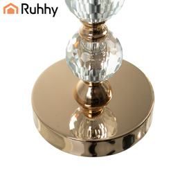 Ensemble de 3 bougeoirs et lanternes dorés Ruhhy 26487