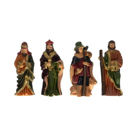 Weihnachtsfiguren für die Krippe - Set mit 10 Stück. Ruhhy