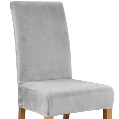 Housse de chaise - velours gris Ruhhy 22979