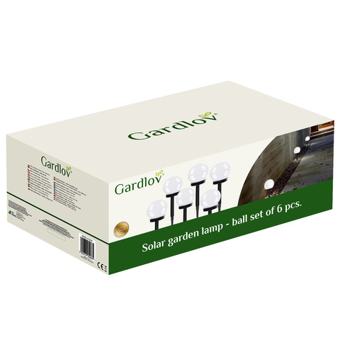 Solar-Gartenlampe - Kugel, 6er-Set. 23562