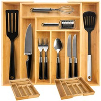 Bambuko įdėklas/tvarkyklė Ruhhy 19189 stalčiui