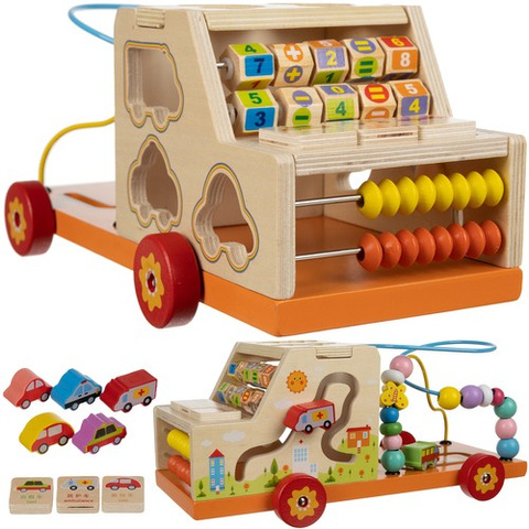 Wooden car sorter Kruzzel 22652