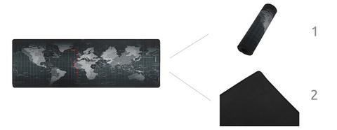 Mouse pad keyboard gray