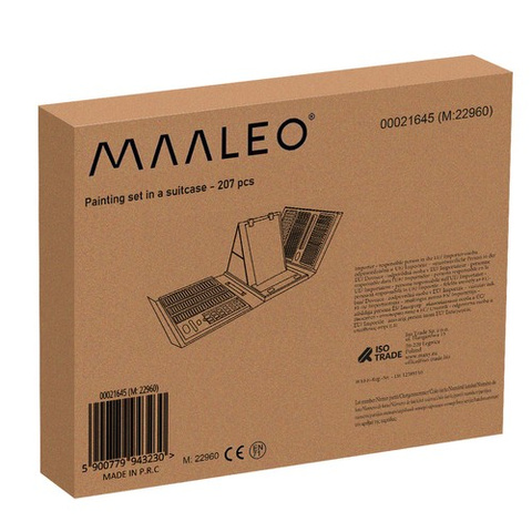 Painting set in a suitcase - 208 pieces Maaleo 21645