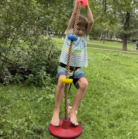 Huśtawka z liną do wspinaczki Kruzzel 25367