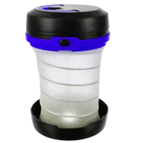 Folding camping lamp 2 in 1 - blue