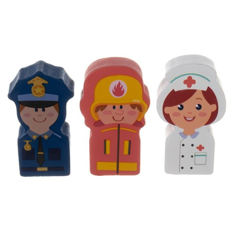 Wooden blocks - city 100pcs Kruzzel 19159