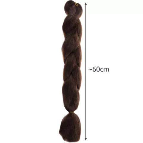 Tresses cheveux synthétiques marron Soulima 23567