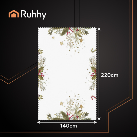 Рождественская скатерть 220x140см Ruhhy 26378