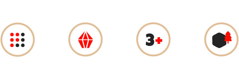 Kamienie/klocki drewniane - 16szt Kruzzel 26323