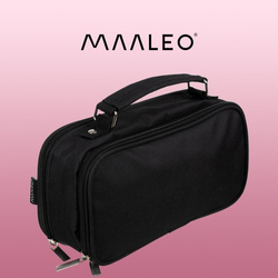 Double extendable pencil case - black Maaleo 24516