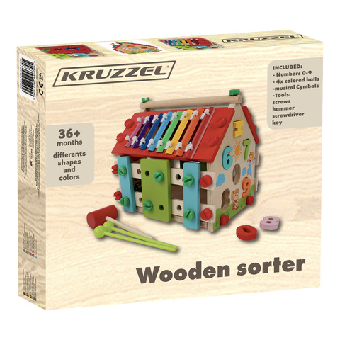 Kruzzel 22564 maison pédagogique en bois