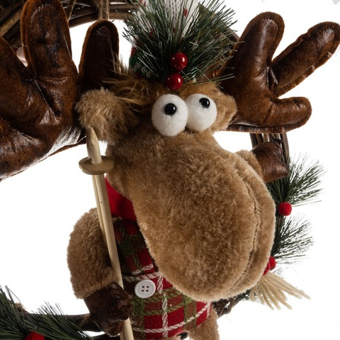 Weihnachtskranz an der Tür - Rentier Ruhhy 22316