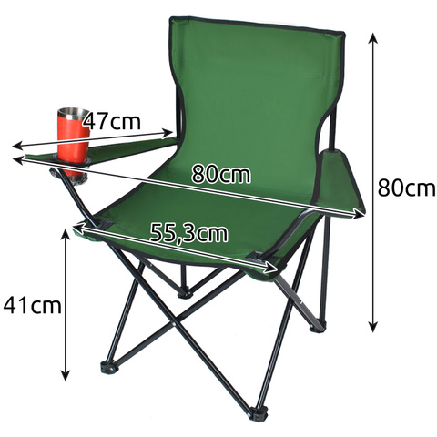 Zelená rybářská židle K23676