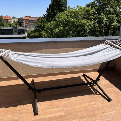 Gartenhängematte 200x150cm Gardlov mit Gestell 25466