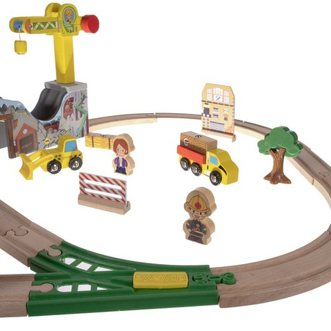 Wooden train track Kruzzel 22495