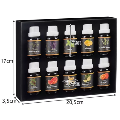 Huile essentielle - lot de 10 pcs. 15ml Ruhy 21938