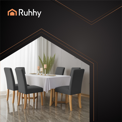 Chair covers - 6 pcs. dark gray Ruhhy 25990