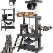 Arbre à chat 141cm gris Purlov 21713