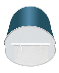 Tente de plage 145x100x70cm - turquoise - blanc